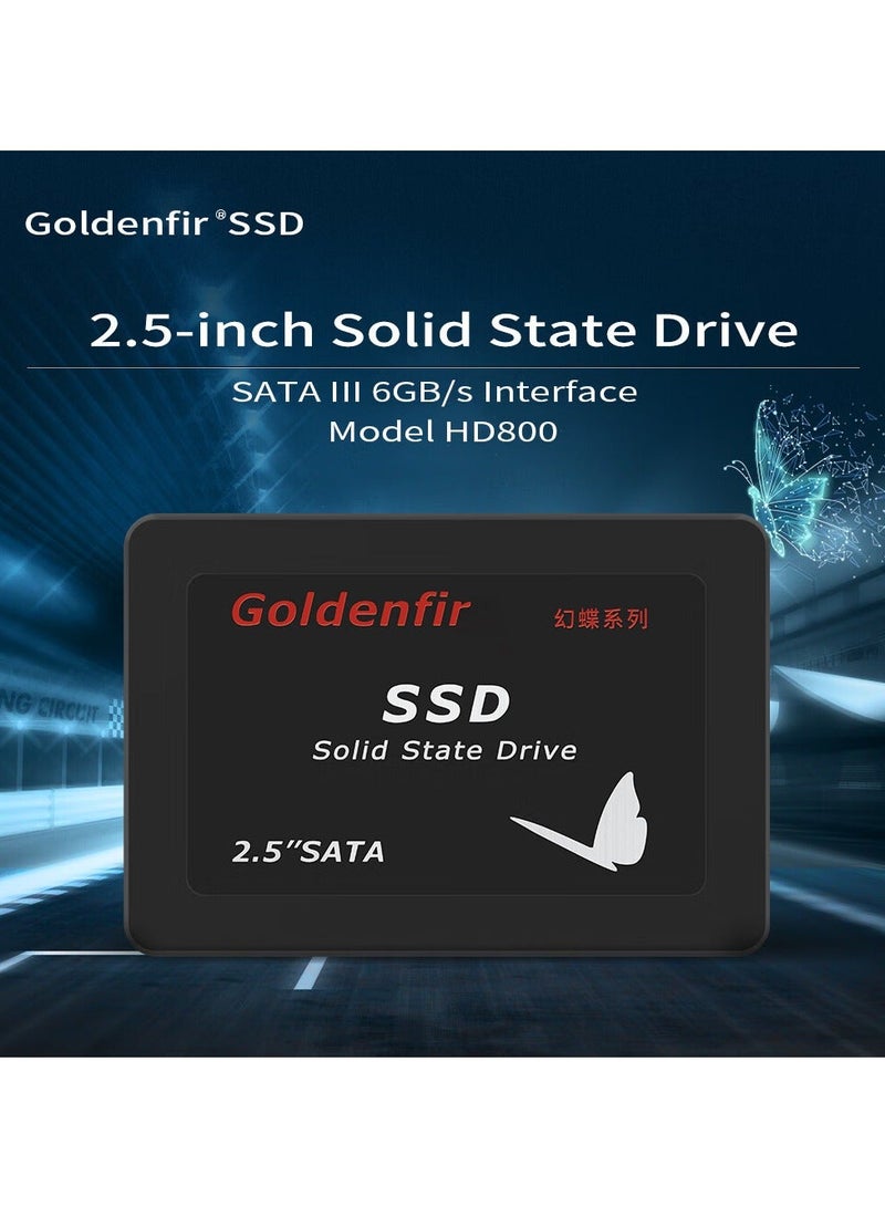 جولدنفير قرص صلب SSD سعة 256 جيجابايت من Goldenfir SATAIII مقاس 2.5 بوصة لأجهزة الكمبيوتر المحمولة - Image 1